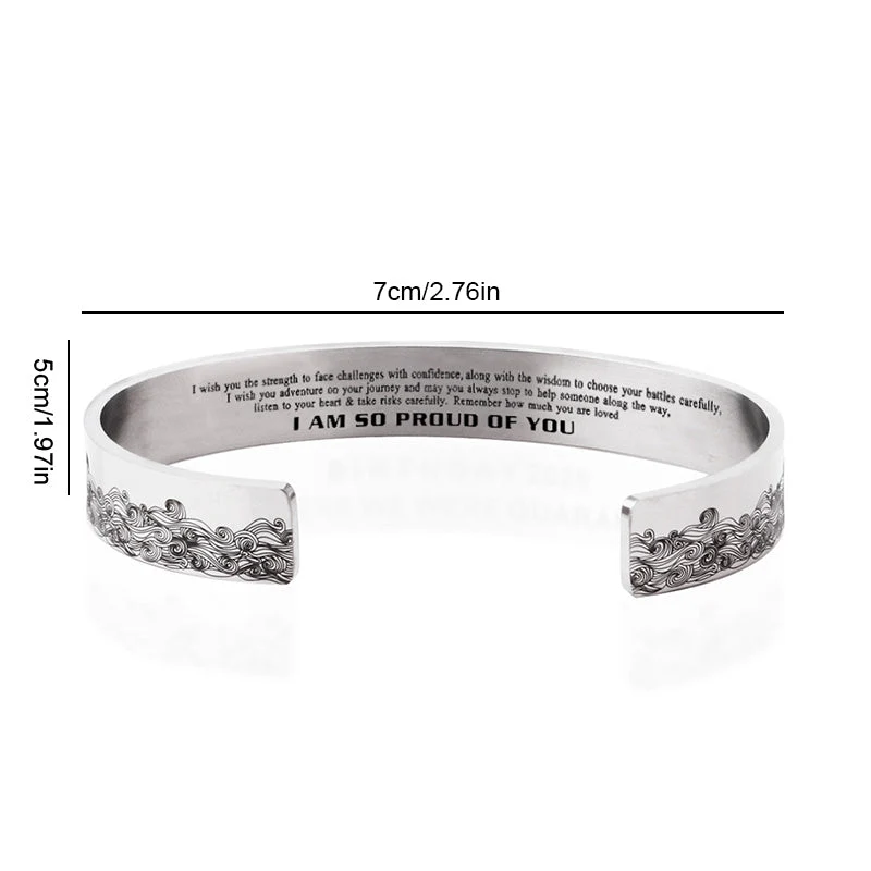 "I AM SO PROUD OF YOU" Wave Bracelet - Image 11