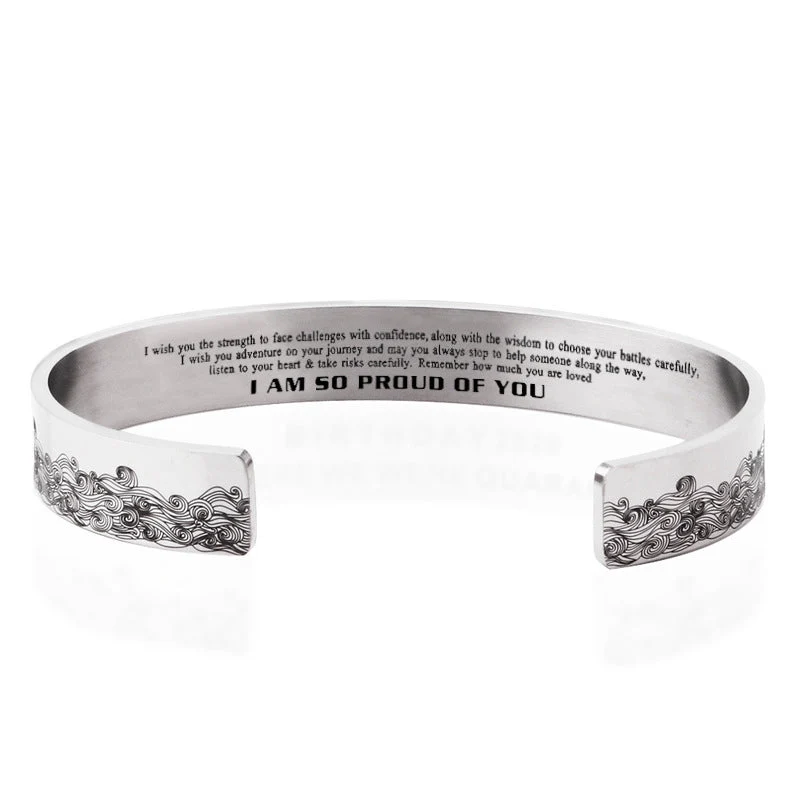 "I AM SO PROUD OF YOU" Wave Bracelet - Image 12