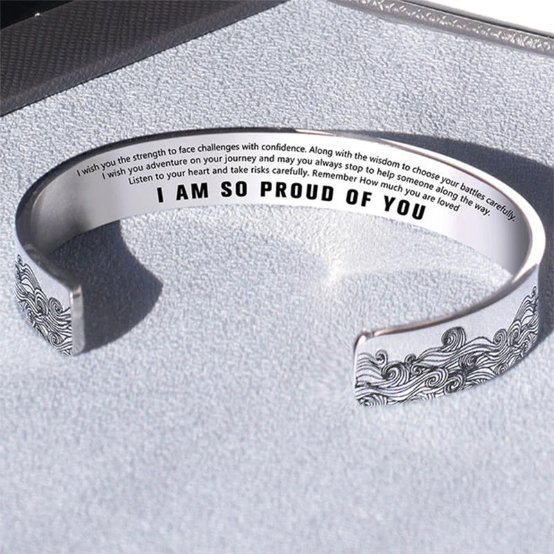 "I AM SO PROUD OF YOU" Wave Bracelet - Image 4