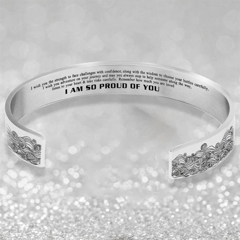 "I AM SO PROUD OF YOU" Wave Bracelet - Image 5