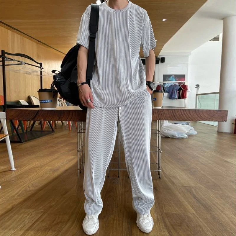 Ice Silk Male Casual Suit - Image 2