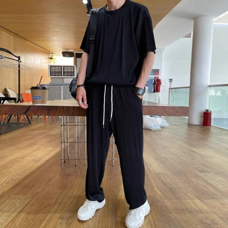 Ice Silk Male Casual Suit - Image 3