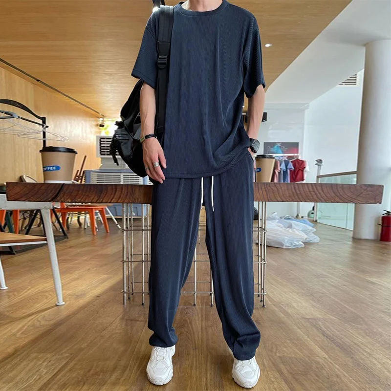 Ice Silk Male Casual Suit - Image 5