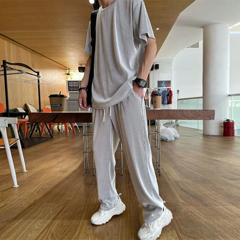 Ice Silk Male Casual Suit - Image 7
