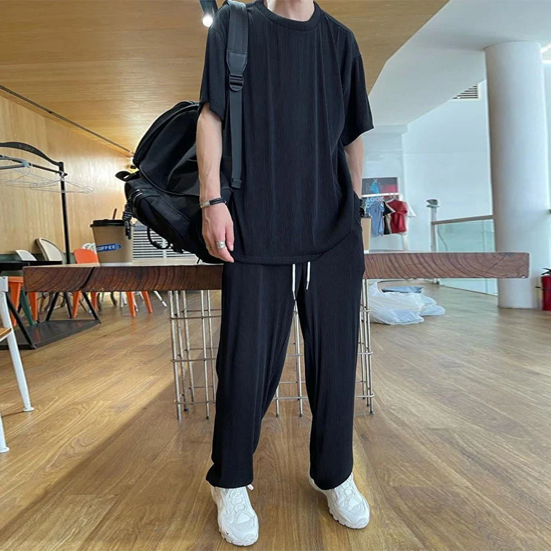 Ice Silk Male Casual Suit - Image 9