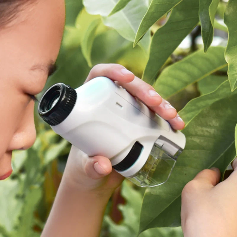 Kid's Portable Pocket Microscope With Adjustable Zoom 60-120x - Image 2
