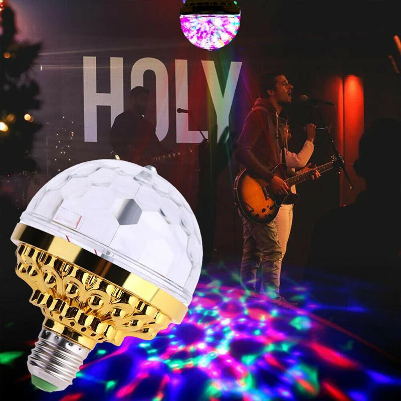 LED Disco Ball Colorful Rotating Bulb - Image 2