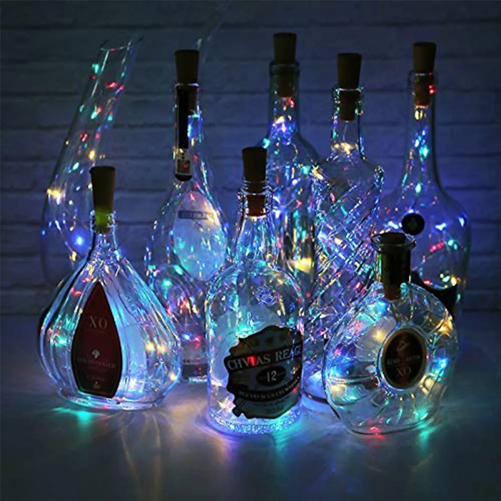 LED Wine Bottle Lights Cork Night Light DIY Decor Lift - 5/10PCS - Image 12