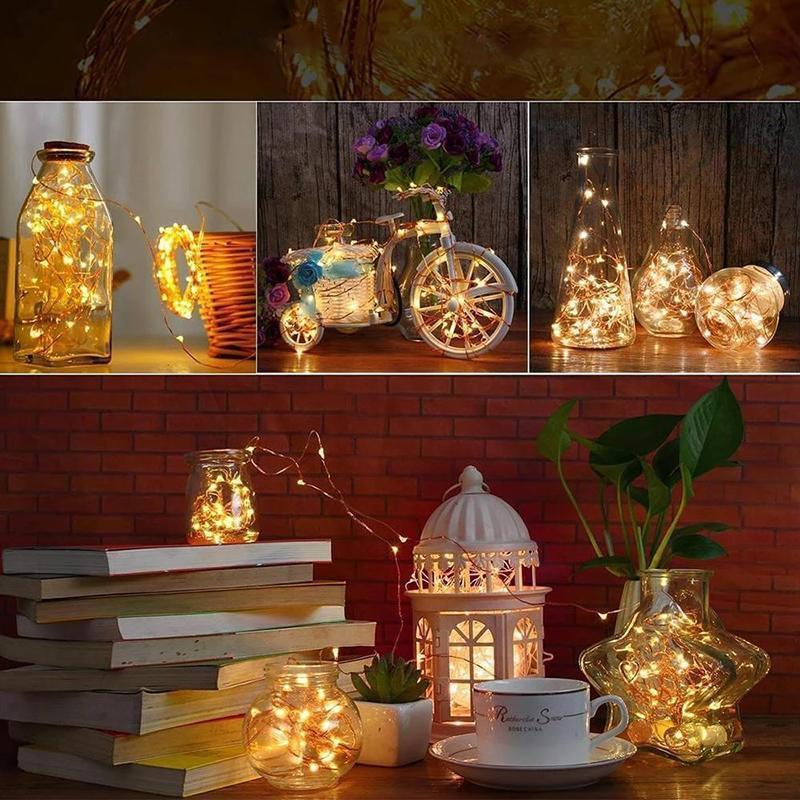 LED Wine Bottle Lights Cork Night Light DIY Decor Lift - 5/10PCS - Image 9