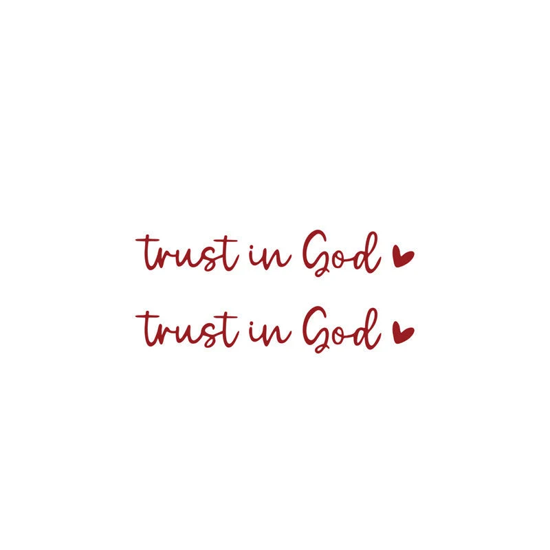 Letter & Heart Pattern Car Rearview Mirror Sticker - Image 15