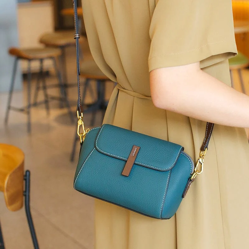Light Luxury Soft Leather Crossbody Bag - Image 10