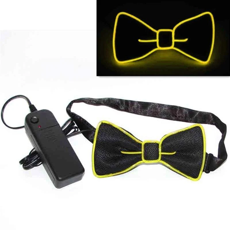 Light Up LED Suspenders Bow Tie - Image 5