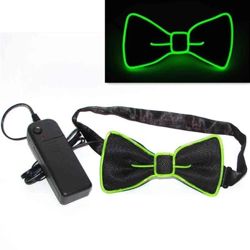 Light Up LED Suspenders Bow Tie - Image 6