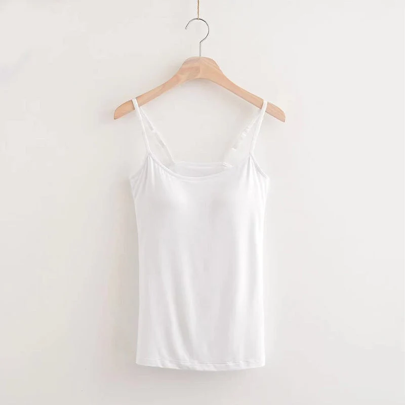 Loose-fitting Tank Top With Built-in Bra - Image 4