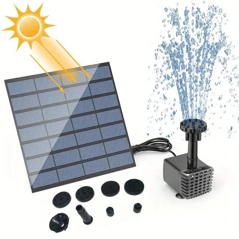 Lotus Shaped Solar Fountain Pond Decorative - Image 14