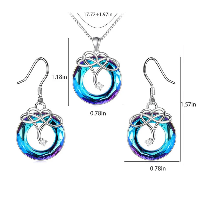 Love Eternity Necklace and Earrings - Image 9