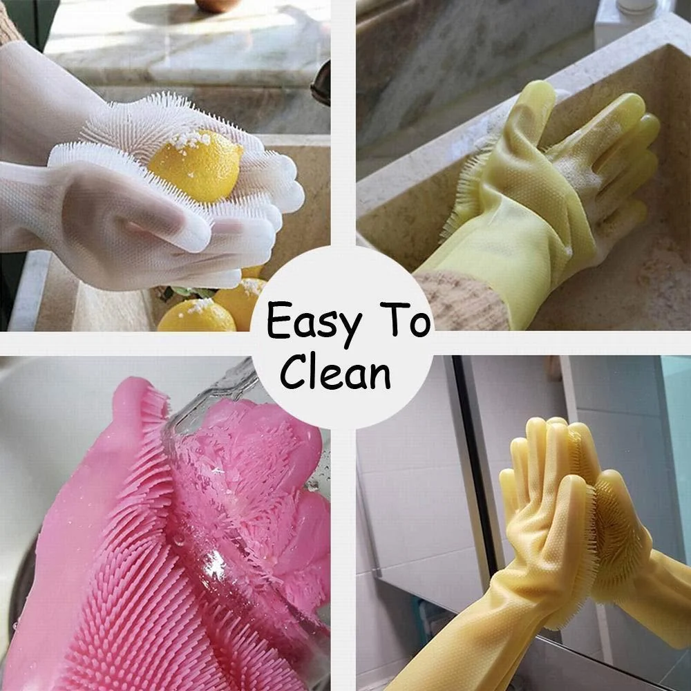 Magic Silicone Washing Gloves - Image 2