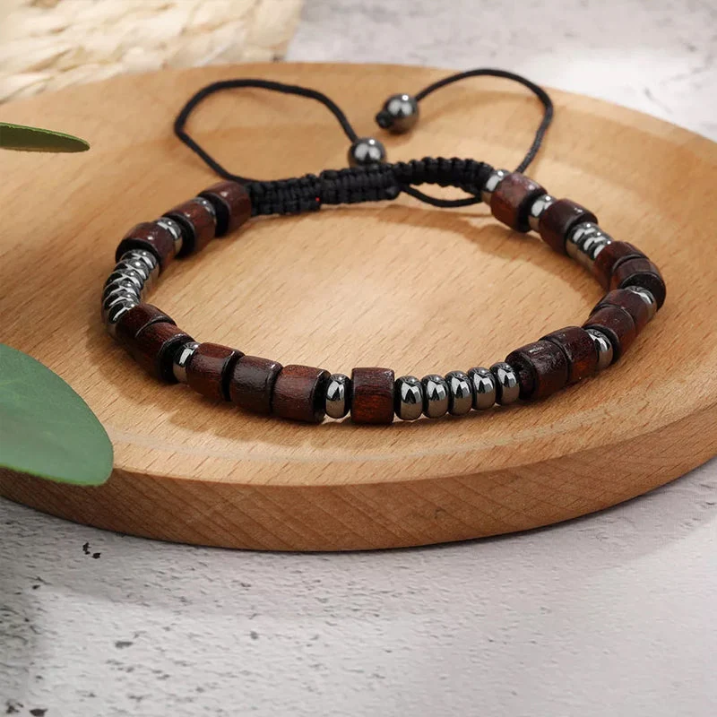 Magnet Nylon Braided Morse Code Bracelet - Image 5