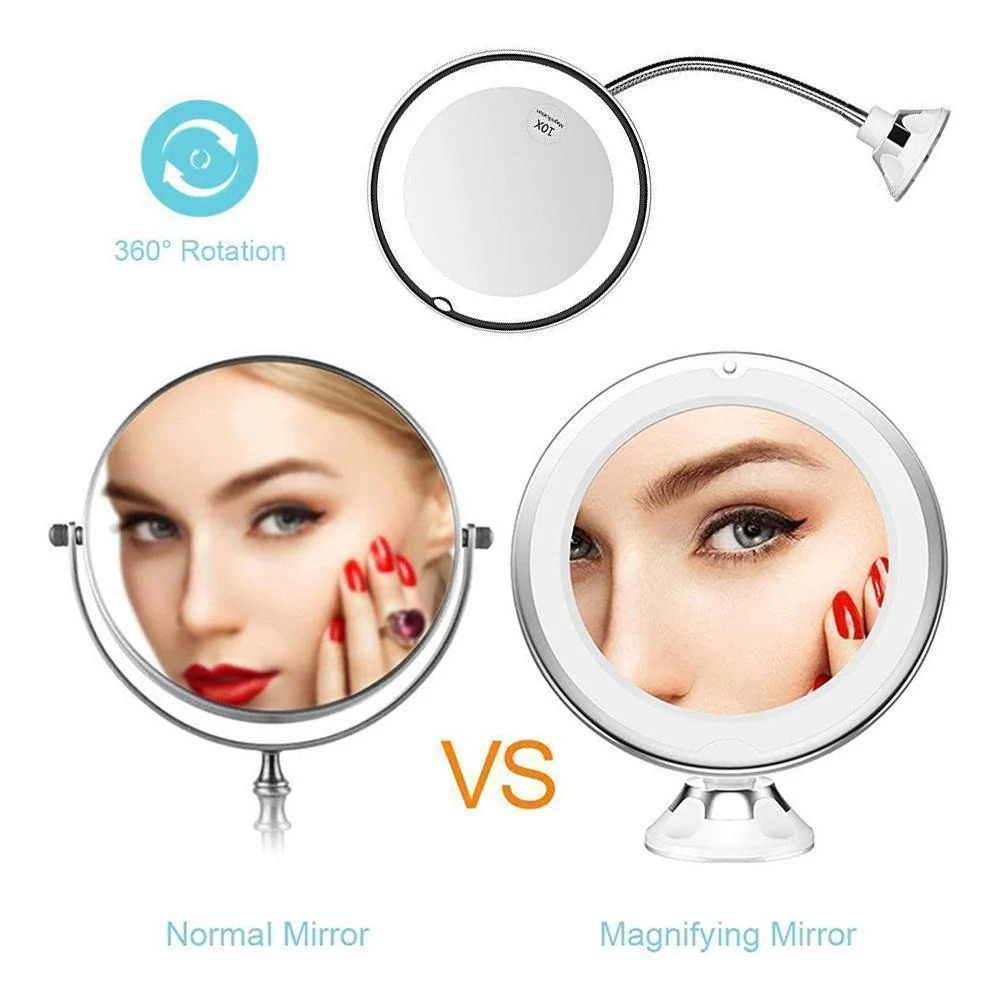 Magnifying Makeup Mirror with LED Light - Image 5