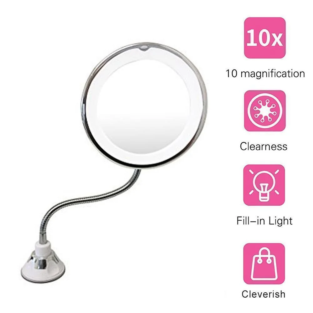 Magnifying Makeup Mirror with LED Light - Image 6