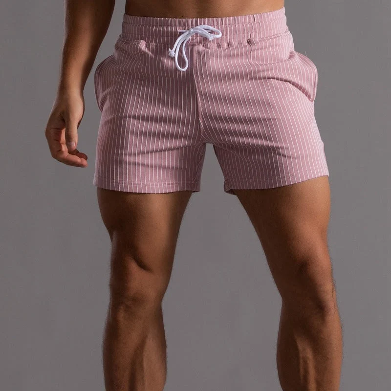 Men's Drawstring Elastic Workout Shorts - Image 19