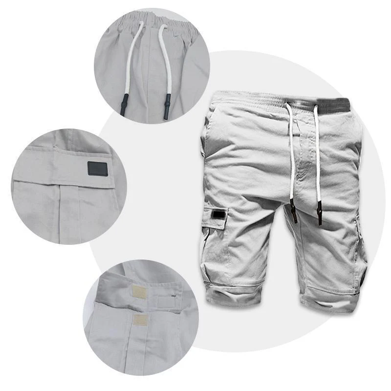 Men's Fashion Big Pocket Loose Shorts - Image 4