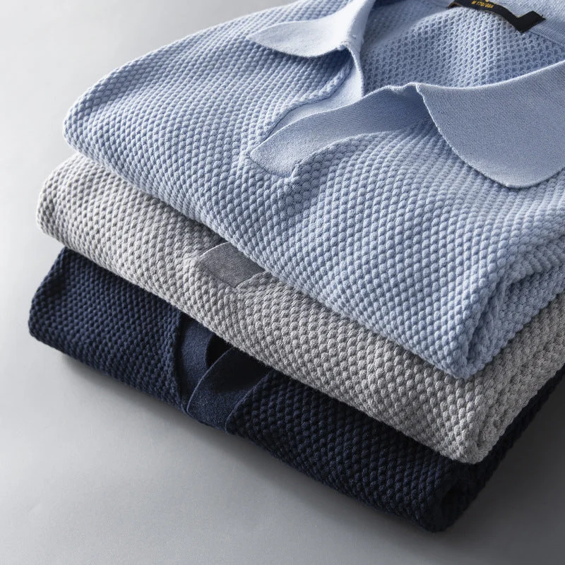 Men's Lapel Short Sleeve Polo Shirt - Image 4