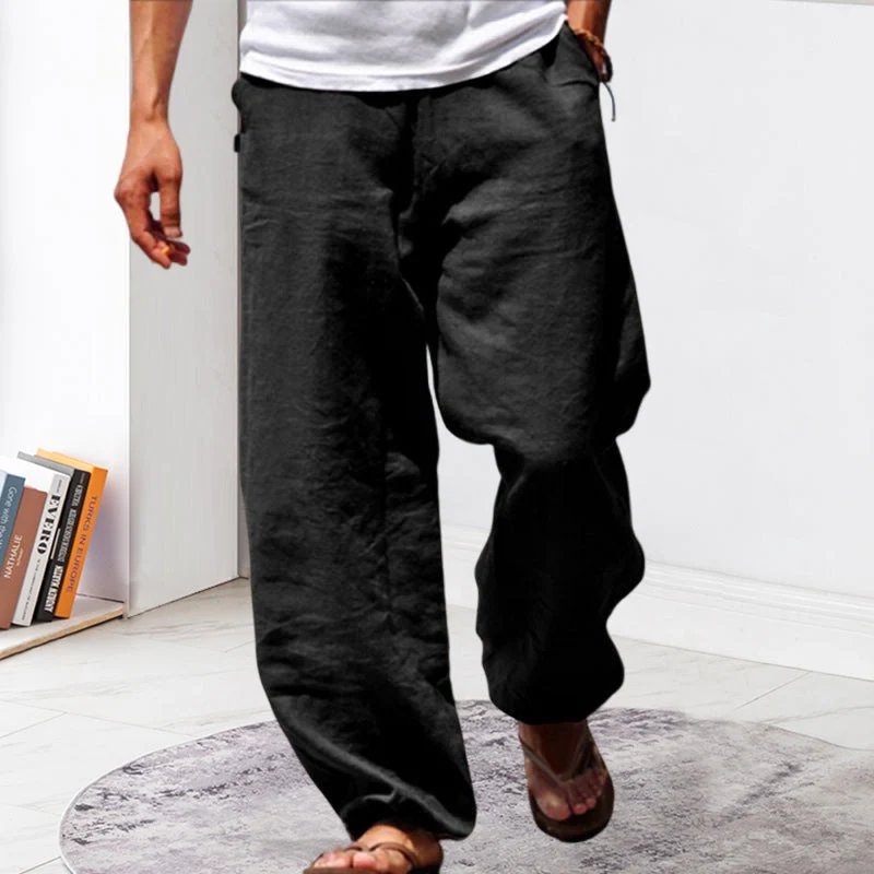 Mens Summer Beach Loose Pants - Image 6