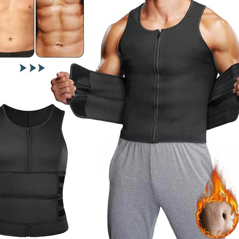 Men's vest with plastic belt - Image 2