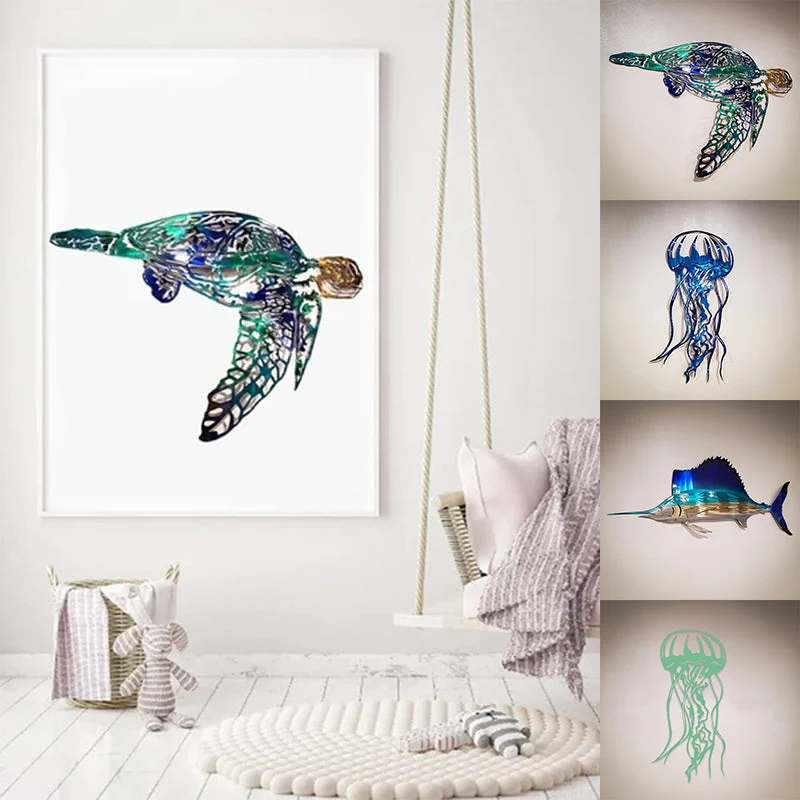 Metal Marine Animal Ornaments - Image 3