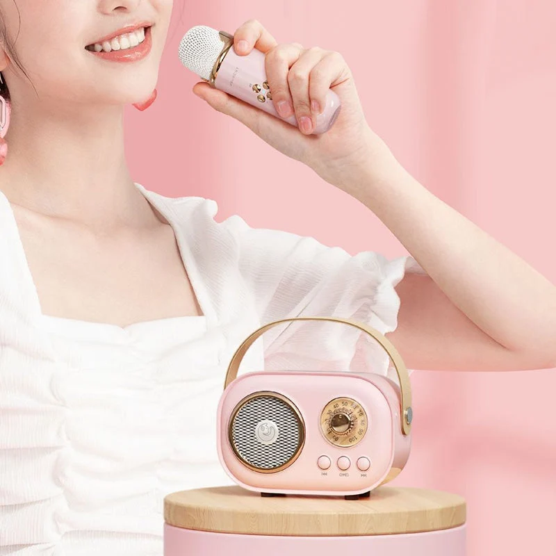 Mini Karaoke Machine & Bluetooth Speaker With Wireless Microphone - Image 9