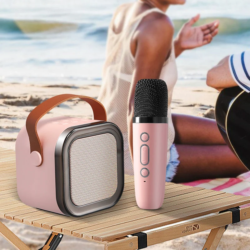 Mini Karaoke Machine with Wireless Microphones - Image 8