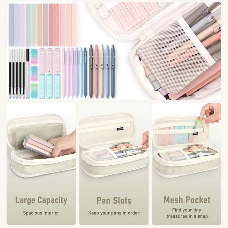Morandi Large Capacity Stationery Set - Image 9