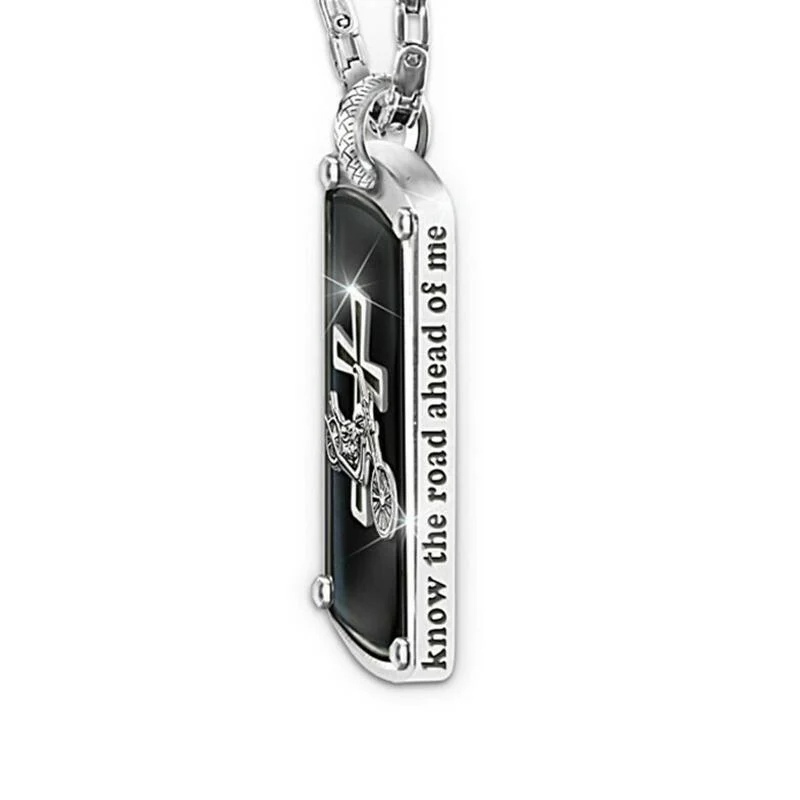 Motorcycle cross pendant necklace - Image 7