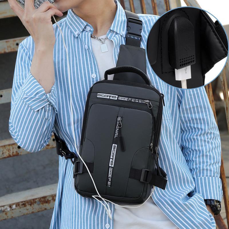 Multi-Usage Chest Bag with Charging Port - Image 3