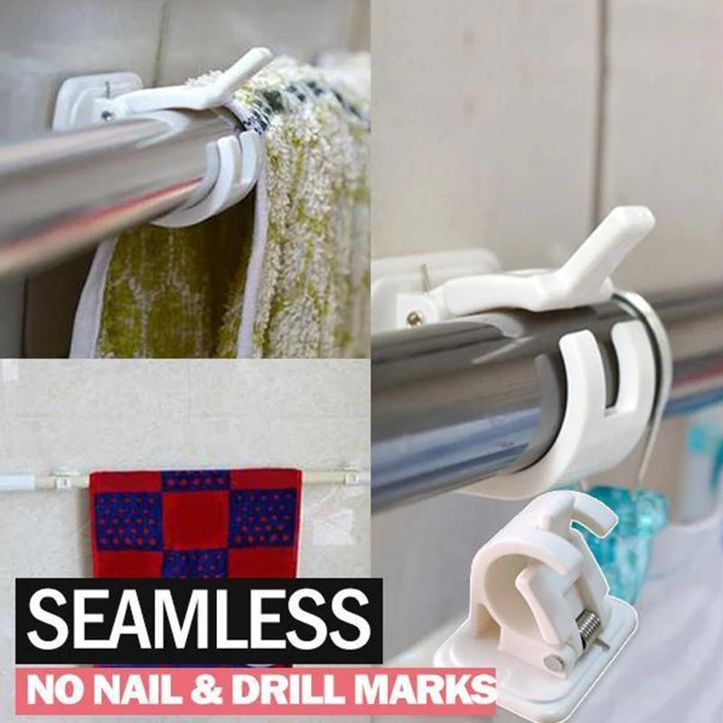 Nail-free Adjustable Rod Bracket Holders - Image 3