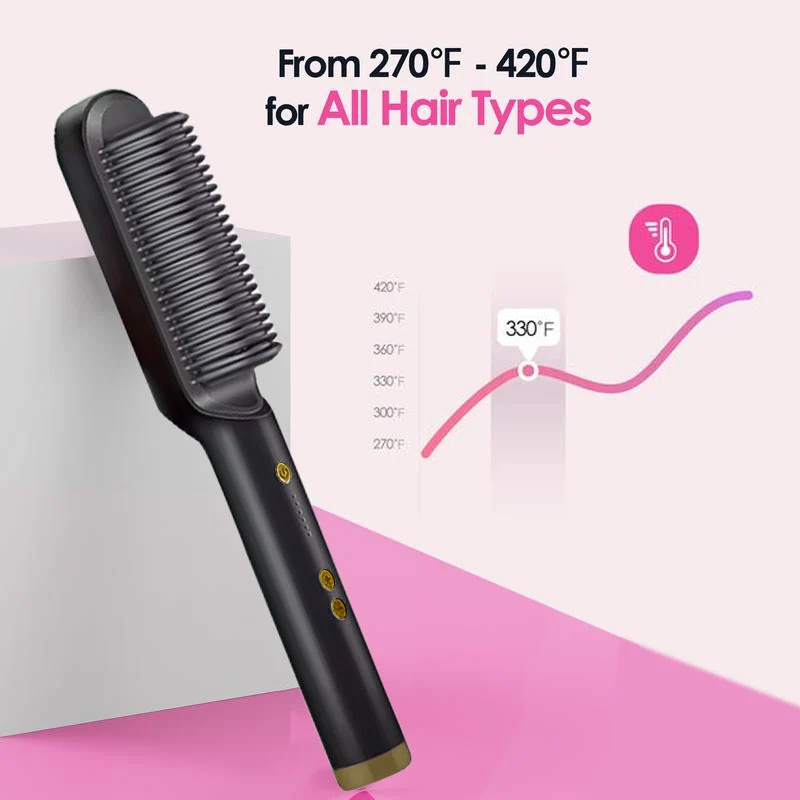 Negative Ion Hair Straightening Brush - Image 5