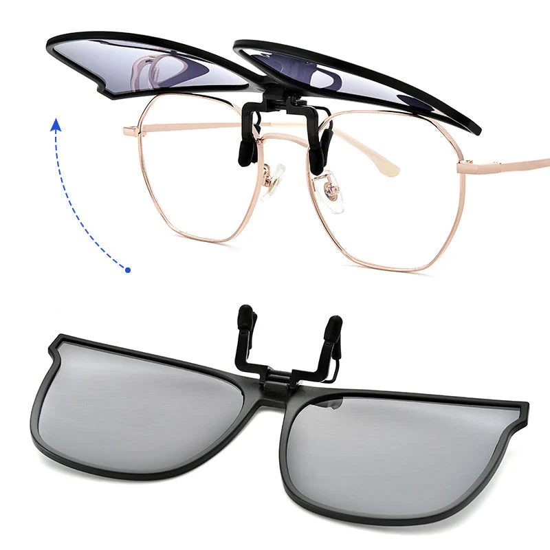 New Polarized Clip-on Flip Up Sunglasses - Image 5
