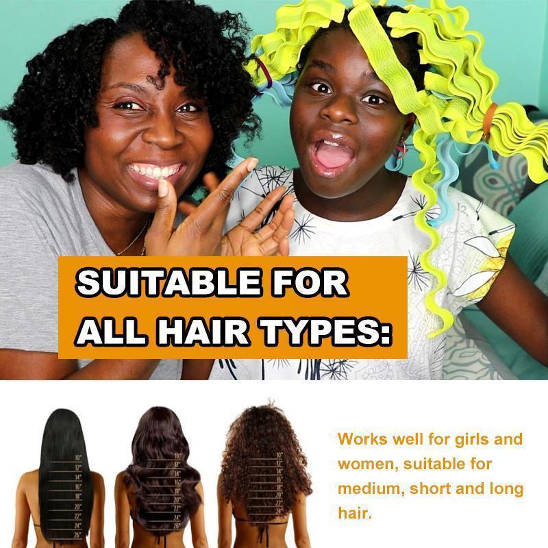 No-heating Hair Spiral Styling Curlers - 12 Pcs - Image 5