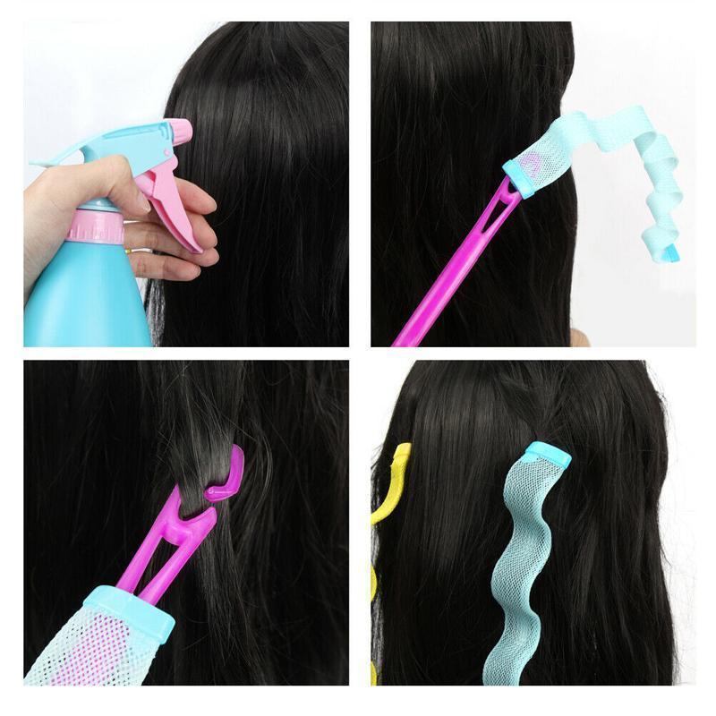 No-heating Hair Spiral Styling Curlers - 12 Pcs - Image 6