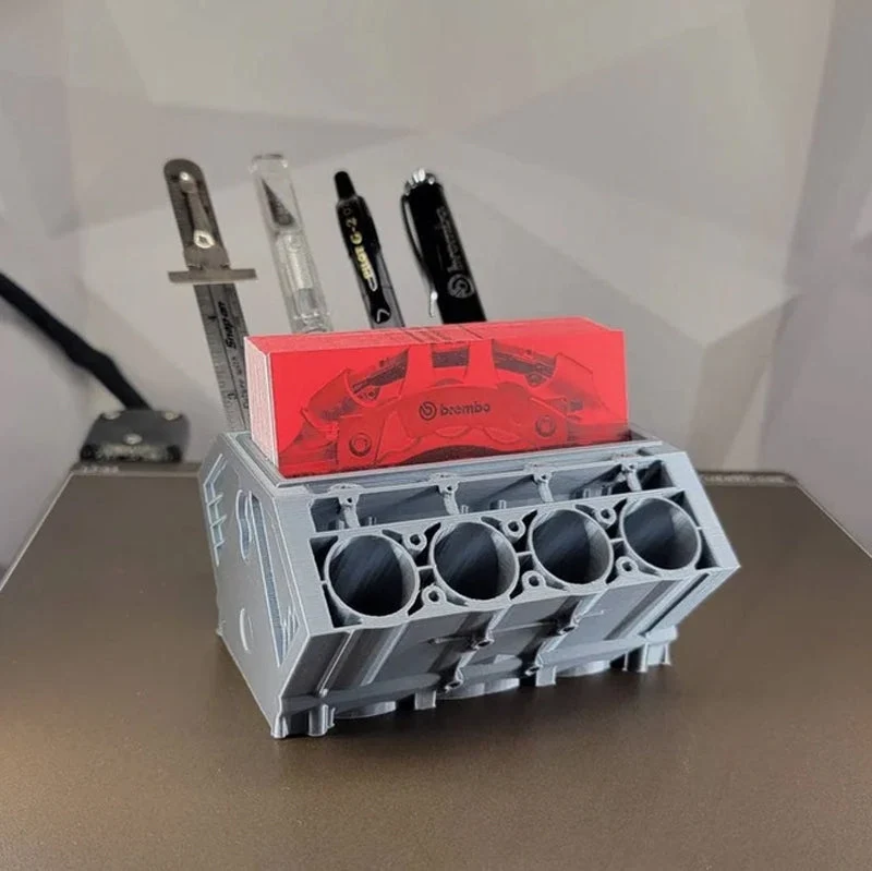 Original V8 Pengine | Engine Block Pen & Business Card Holder - Image 6