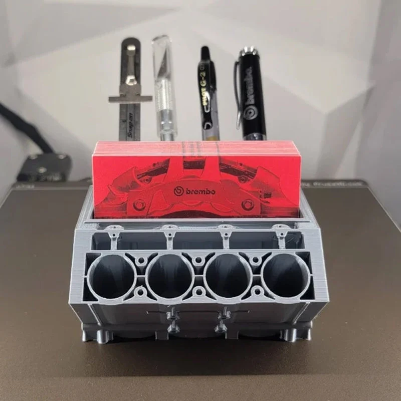 Original V8 Pengine | Engine Block Pen & Business Card Holder - Image 8