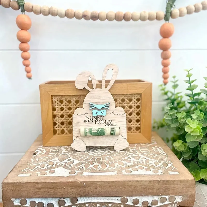 Personalized Cute Easter Bunny Money Holder - Image 4