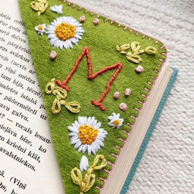 Personalized Hand Embroidered Corner Bookmark - Image 5