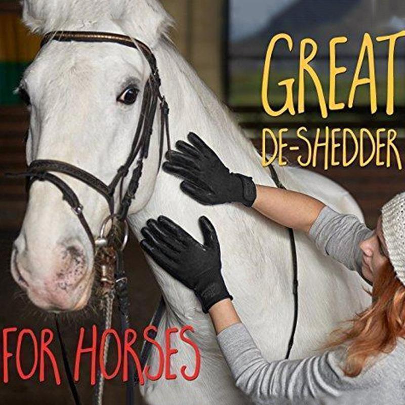 Pet Grooming Gloves, For Cats, Dogs & Horses - Image 12