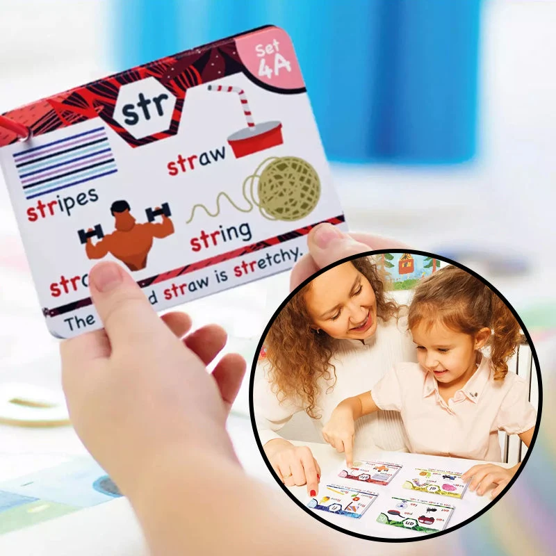Phonics Flash Cards - Learn to Read in 20 Stages - Digraphs CVC Blends Long Vowel Sounds - Image 8