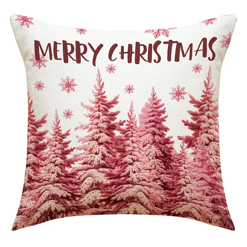 Pink Christmas Pillow Covers - Image 14