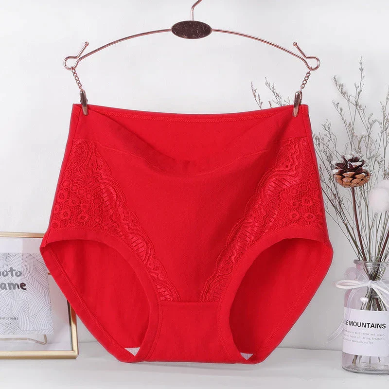 Plus Size High Waist Leak Proof Cotton Panties - Image 6