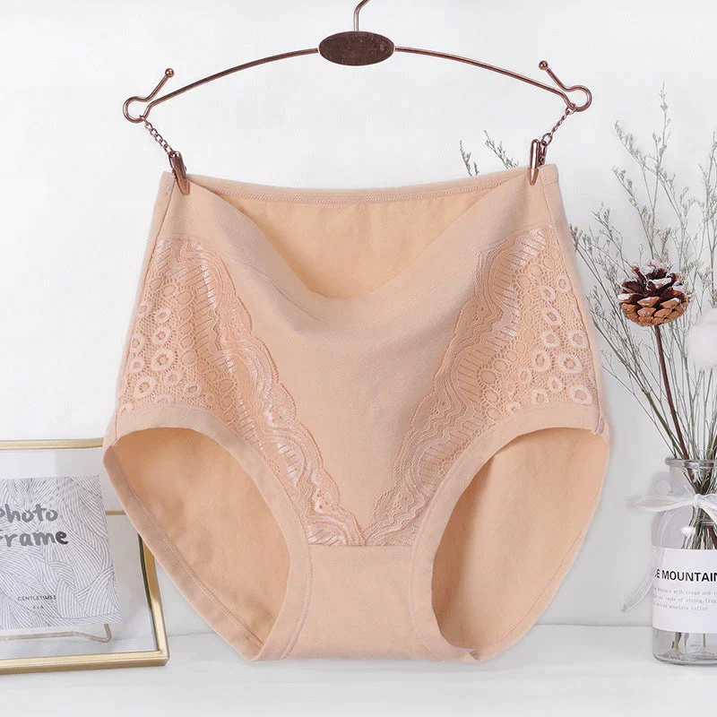 Plus Size High Waist Leak Proof Cotton Panties - Image 9
