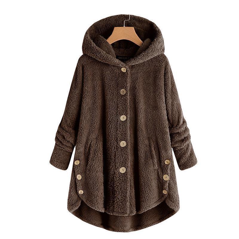 Plus Size Women Loose Warm Outwear Coat - Image 5